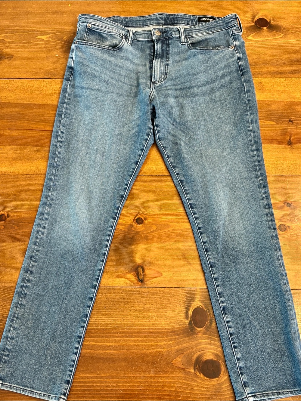 Bonobos Slim “Tailored Fit” Jeans in Light Blue Wash 36/32